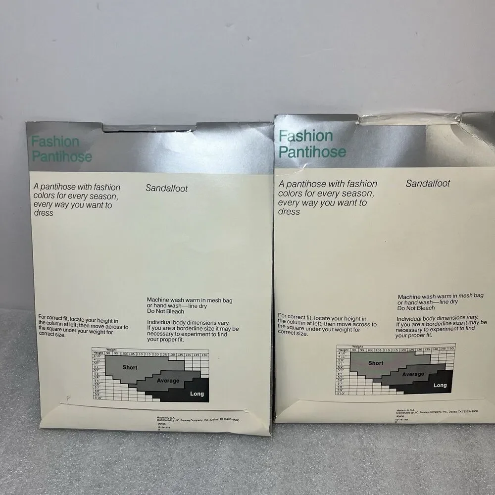 Control Top Lycra Sheer Garland Bow Pantyhose Medium Average 105-145lbs 2 Pairs